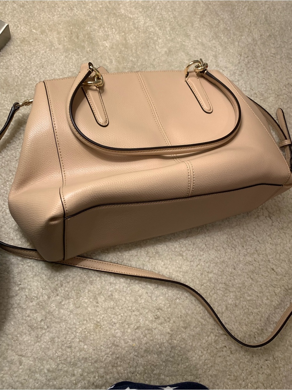 Coach Blush Pink Leather Satchel with Gold Hardware - Picture 10 of 13